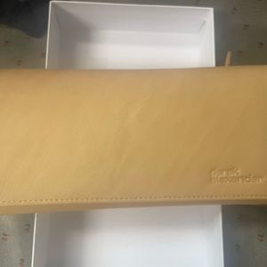 NEW IN BOX Derek Alexander leather wallet
